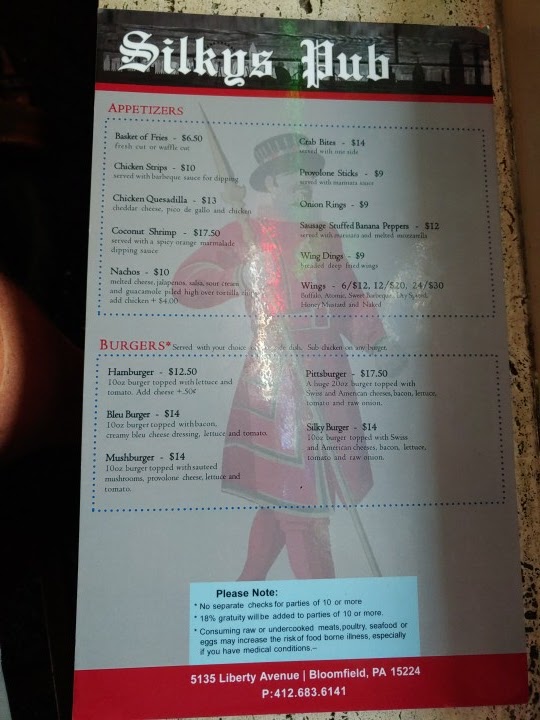 Silky's Pub Menu - Image 4